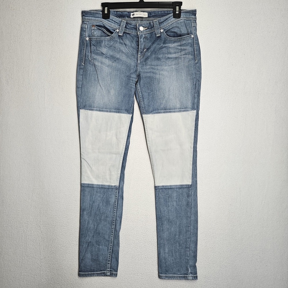 Levis Jeans Women Blue Demi Curve Low Rise Skinny Stretch Denim measures 34x31